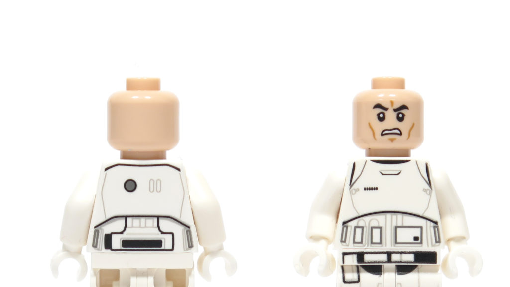 LEGO® Star Wars™ 75166 First Order Transport Speeder Battle Pack - Stormtrooper Gesicht | © 2018 Brickzeit