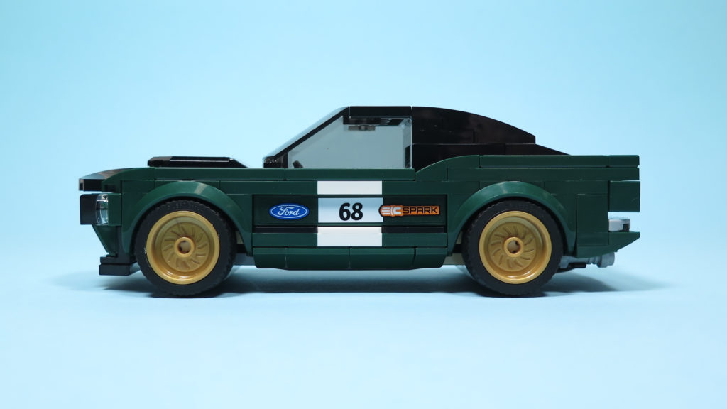 LEGO® Speed Champions - 75884 - 1968 Ford Mustang Fastback - linke Seite | ©2018 Brickzeit