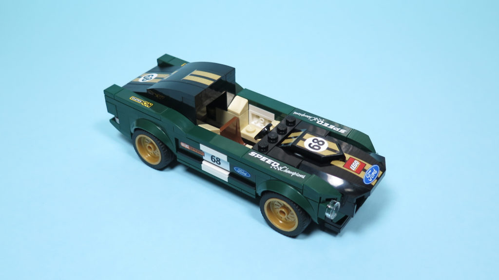 LEGO® Speed Champions - 75884 - 1968 Ford Mustang Fastback - Perspektive, offenes Dach | ©2018 Brickzeit
