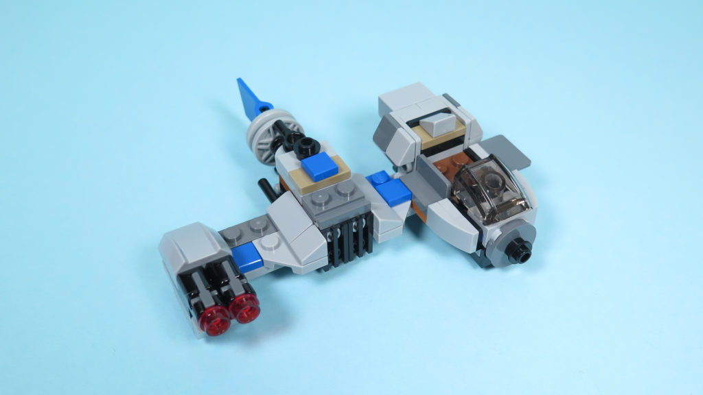 LEGO® Star Wars™ 75195 Ski Speeder™ vs. First Order Walker™ Microfighters - Speeder vorne | ©2018 Brickzeit