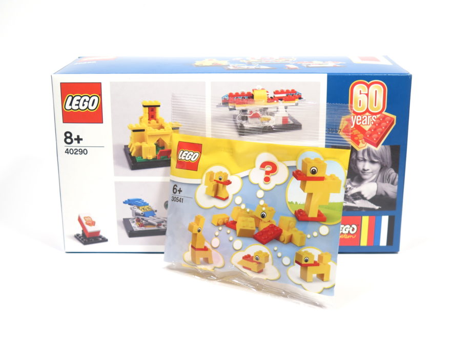60 Jahre LEGO® Stein Set 40290 und Polybag 30541 Ente | ©2018 Brickzeit