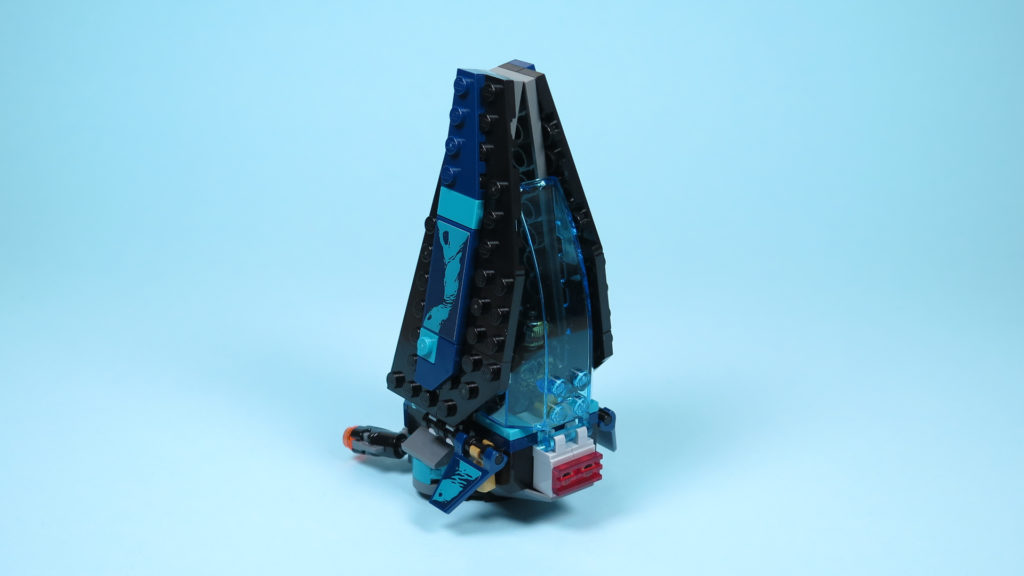 LEGO® Marvel Super Heroes 76101 Outrider Dropship-Attacke - Raumschiff Rückseite | ©2018 Brickzeit
