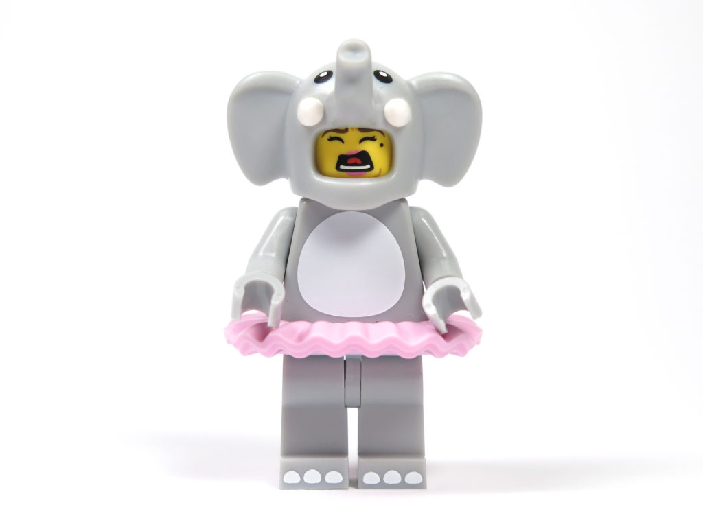 LEGO® Minifiguren Serie 18 (71021) - Elefantenmädchen schreiendes Gesicht | ©2018 Brickzeit