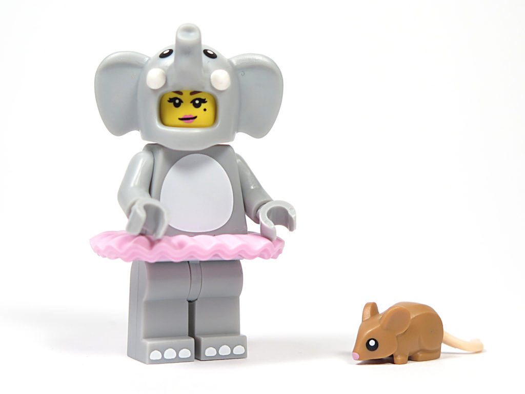 LEGO® Minifiguren Serie 18 (71021) - Elefantenmädchen und Maus | ©2018 Brickzeit