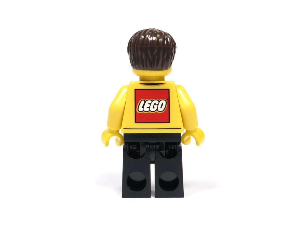 ®LEGO Minifigurenfabrik (5005358) - Fabrikarbeiter Minifigur Rückseite | ©2018 Brickzeit