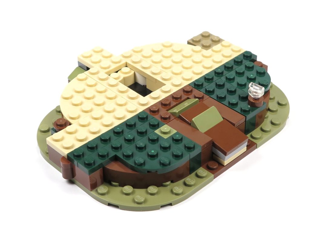 LEGO® Star Wars™ Yoda's Hütte (75208) - Bauabschnitt 1 - Platte Rückseite | ©2018 Brickzeit