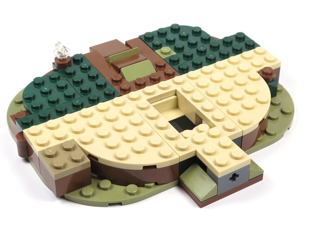 LEGO® Star Wars™ Yoda's Hütte (75208) - Bauabschnitt 1 - Platte Vorderseite | ©2018 Brickzeit