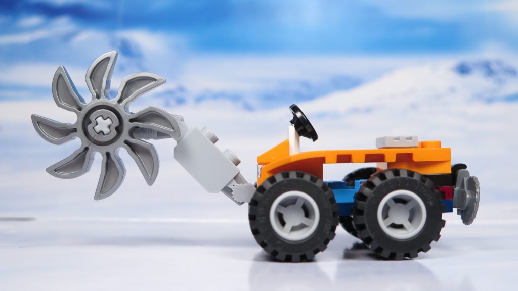 LEGO® City Arktis Eissäge - Fahrzeug, linke Seite | ®2018 Brickzeit