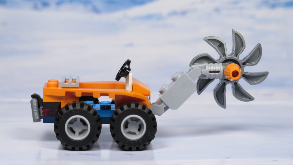 LEGO® City Arktis Eissäge - Fahrzeug, rechte Seite | ®2018 Brickzeit