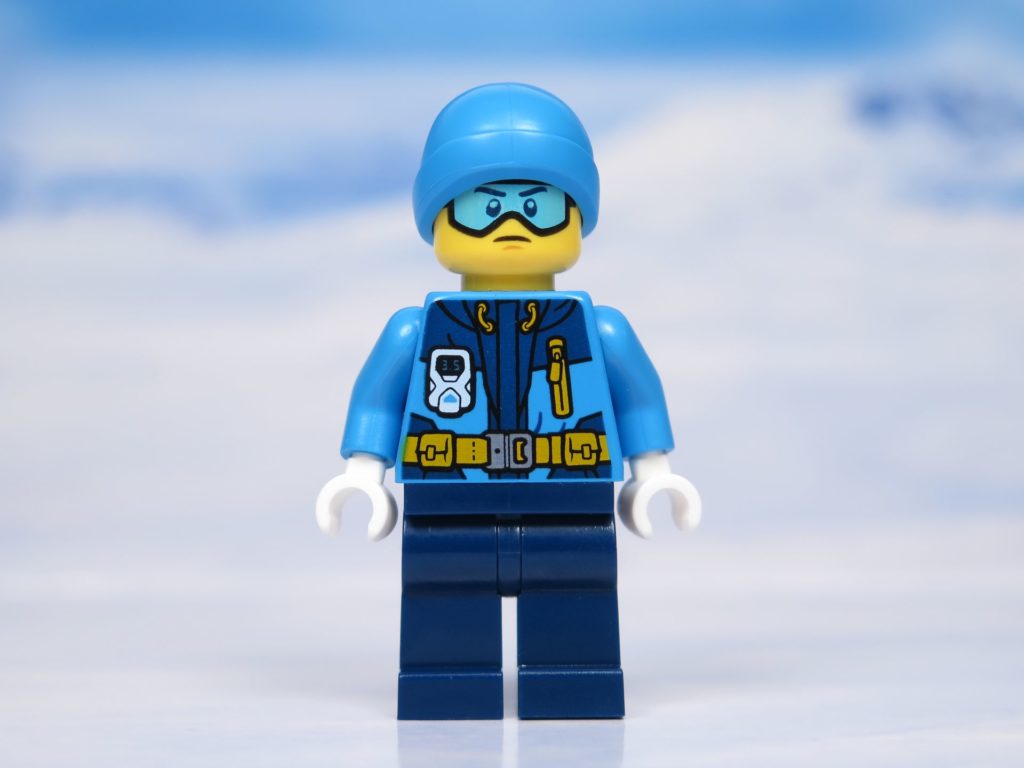 LEGO® City Arktis Eissäge - Minifigur, Vorderseite | ®2018 Brickzeit