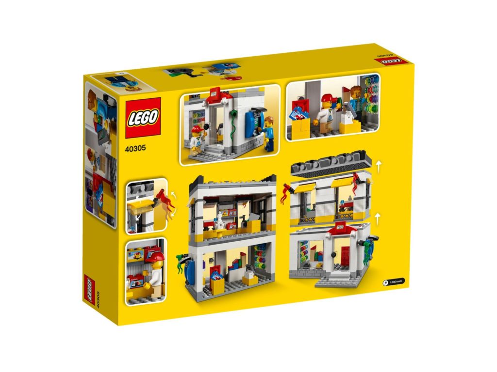 LEGO® Geschäft im Miniformat (40305) - Packung Rückseite | ©2018 LEGO Gruppe