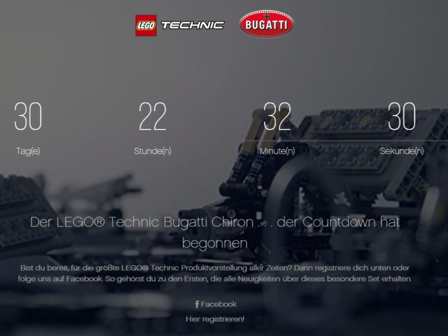 LEGO® Technic Bugatti Chiron (42083) - Countdown | ©LEGO Gruppe