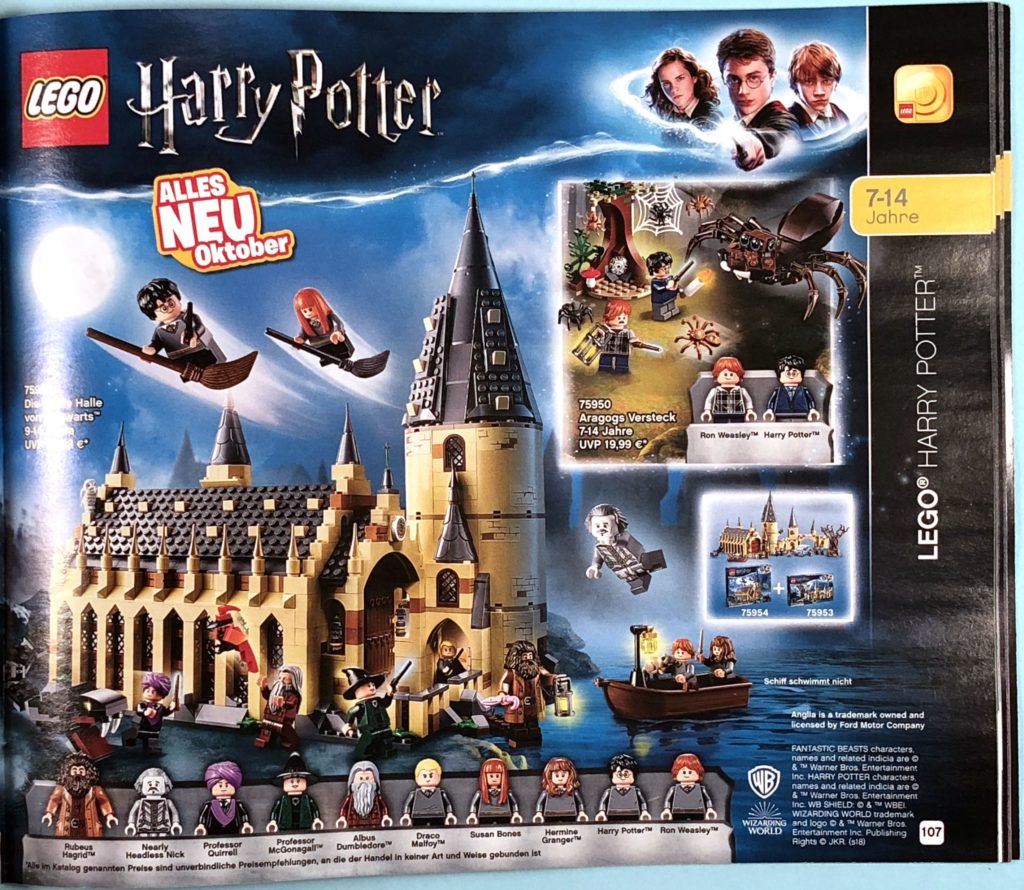 LEGO® Katalog zweites Halbjahr 2018 - LEGO® Harry Potter - Seite 2 | ©LEGO Gruppe