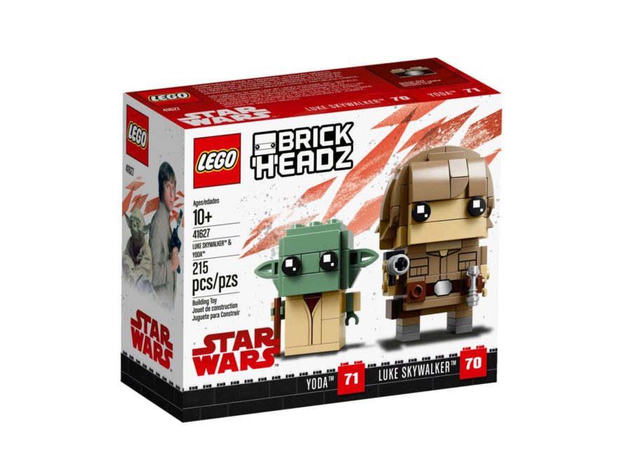 LEGO® Brickheadz™ Luke & Yoda™ (41627) - Packung Vorderseite | ©2018 LEGO Gruppe