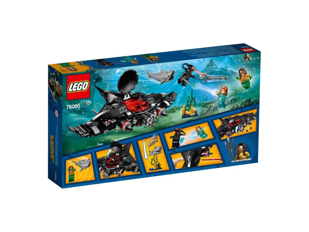 LEGO DC Comics Super Heroes Aquaman: Black Manta Strike - Packung Rückseite | ®2018 LEGO Gruppe