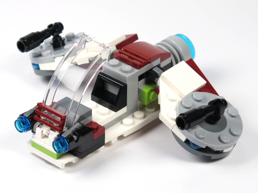 LEGO® Star Wars™ Jedi™ und Clone Troopers™ Battle Pack (75206) - Speeder links vorne | ©2018 Brickzeit