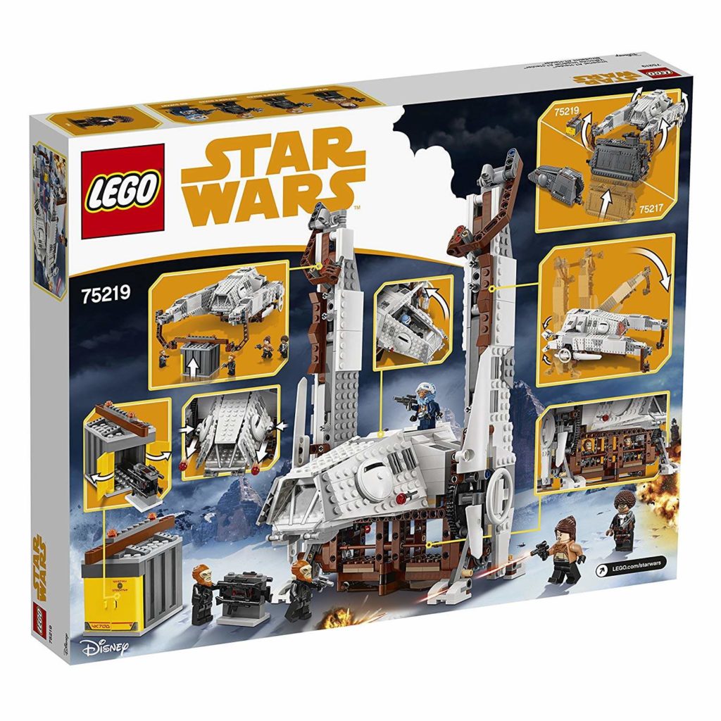 LEGO® Star Wars™ Imperialer AT Hauler (75219) Packung Rückseite | ©2018 LEGO Gruppe