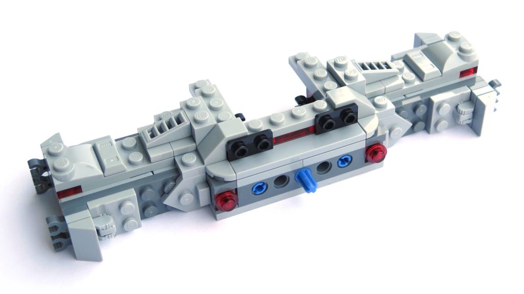 LEGO® 75211 Imperial TIE Fighter - Bauabschnitt 1 - Fertig, Rückseite | ©2018 Brickzeit