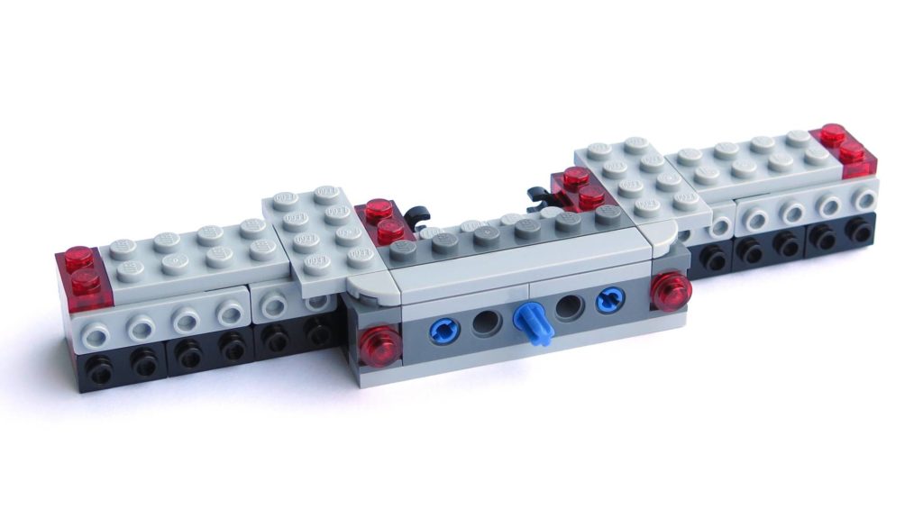 LEGO® 75211 Imperial TIE Fighter - Bauabschnitt 1 - nach Schritt 19 - Rückseite | ©2018 Brickzeit
