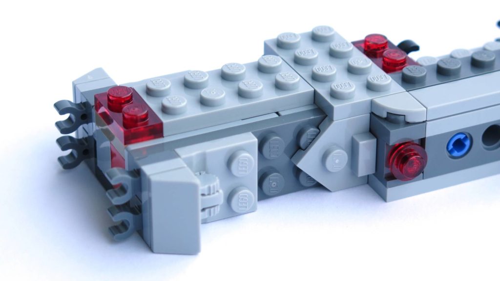 LEGO® 75211 Imperial TIE Fighter - Bauabschnitt 1 - Zierplatten befestigt | ©2018 Brickzeit