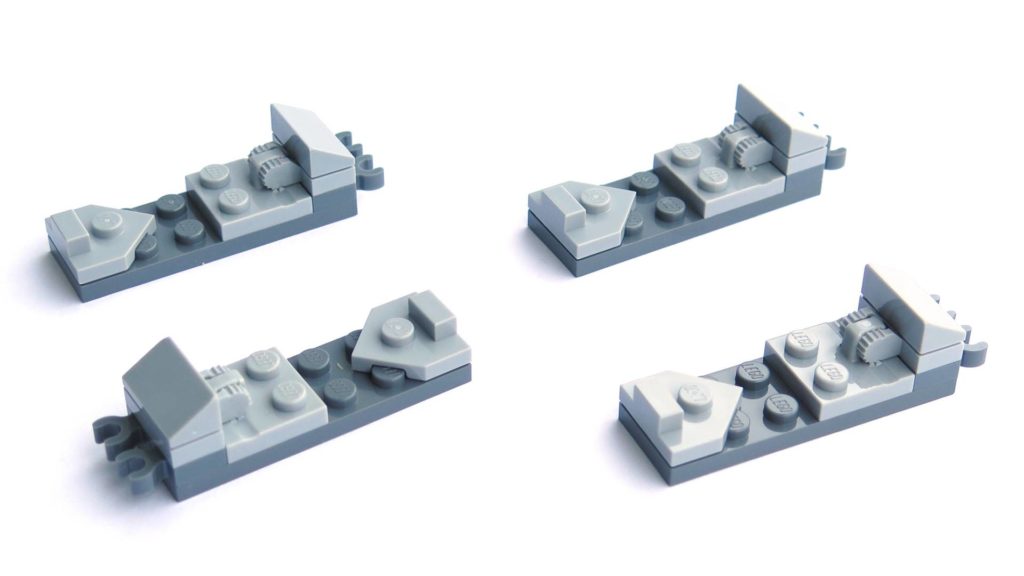 LEGO® 75211 Imperial TIE Fighter - Bauabschnitt 1 - Zierplatten | ©2018 Brickzeit