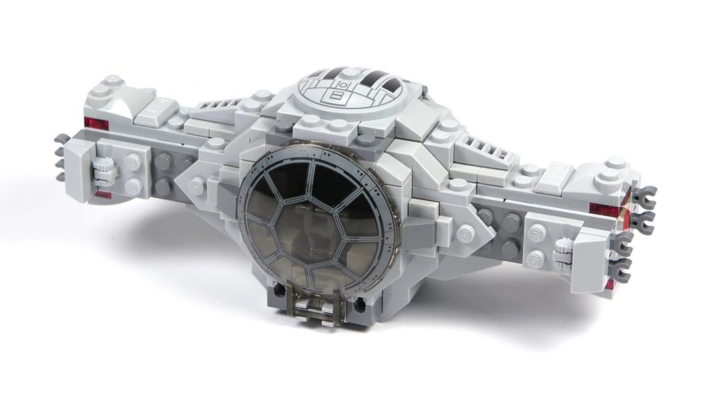 LEGO® 75211 Imperial TIE Fighter - Bauabschnitt 2 - fertige Vorderseite | ©2018 Brickzeit