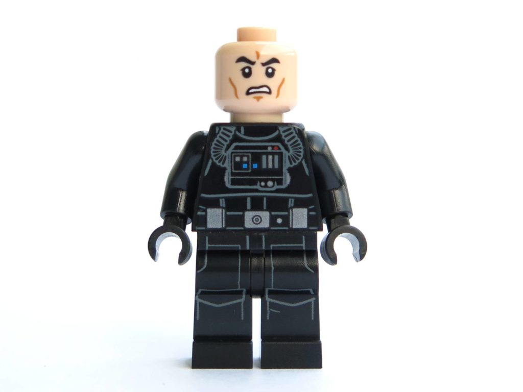 LEGO® 75211 - Minifigur Imperial Tie Fighter Pilot - Vorderseite ohne Helm | ©2018 Brickzeit