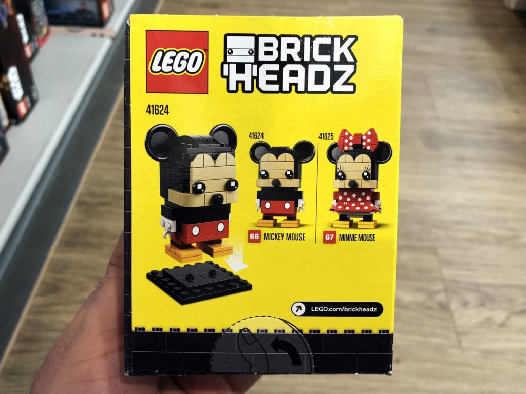 LEGO® Brickheadz Mickey Mouse 41624 - Packung Rückseite | ©2018 Brickzeit