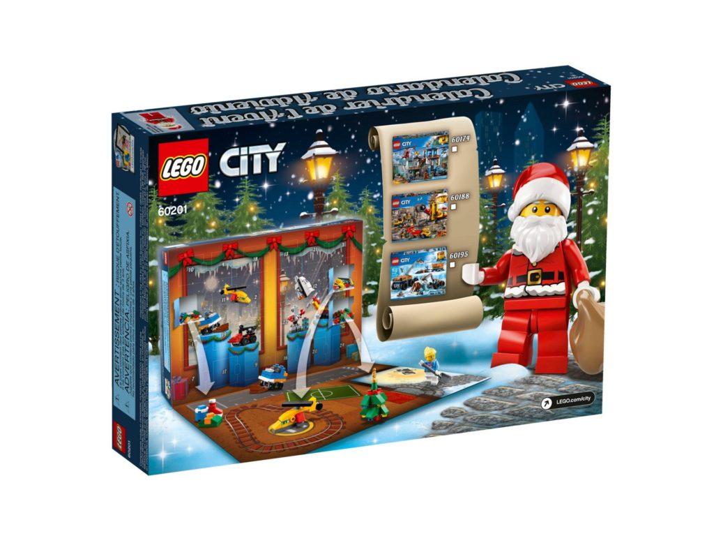 LEGO® City Adventskalender 2018 (60201) - Packung Rückseite | ©LEGO Gruppe