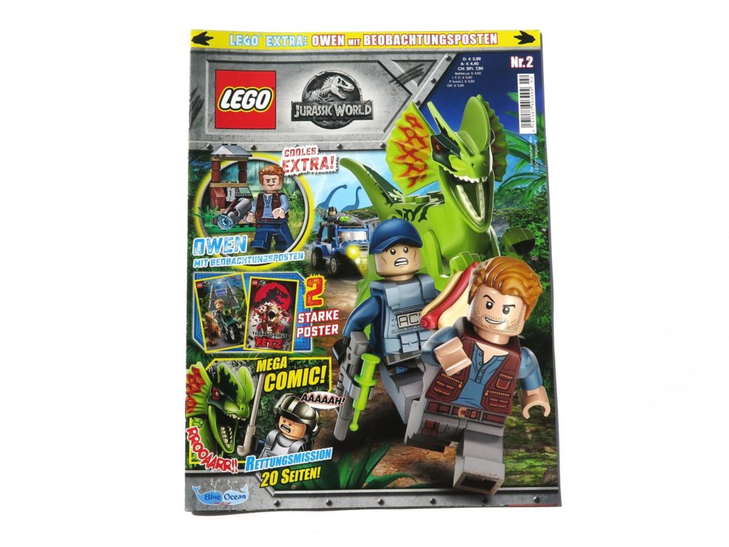 LEGO® Jurassic World Magazin Nr. 2 - Cover ohne Polybag | ©2018 Brickzeit