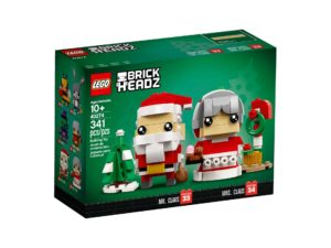 LEGO® Brickheadz™ Herr und Frau Weihnachtsmann 40274 - Packung Vorderseite | ©LEGO Gruppe