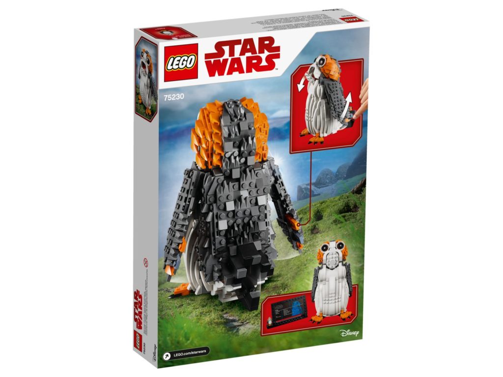 LEGO® Star Wars™ Porg 75230 - Packung Rückseite | ©LEGO Gruppe