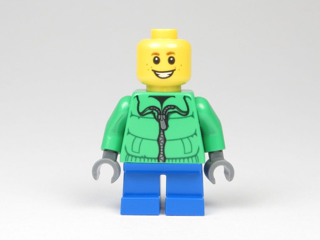 LEGO® City 60201 Adventskalender 2018 - Junge ohne Mütze, Vorderseite | ©2018 Brickzeit