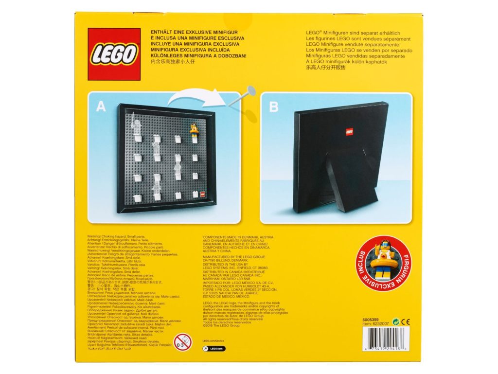 LEGO® Minifigur-Sammlerrahmen 5005359 - Packung, Rückseite | ©2018 LEGO Gruppe