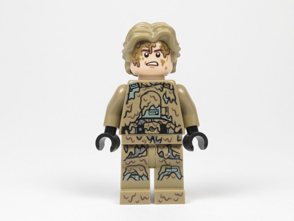 LEGO Star Wars 40300 Han Solo Mud Trooper - Vorderseite, verärgertes Gesicht | ©2018 Brickzeit