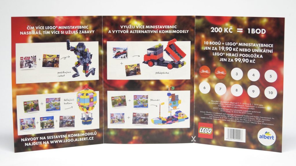 LEGO® Aktion bei Albert CZ November 2018 - Punkte sammeln, Seite 2 | ©2018 Brickzeit