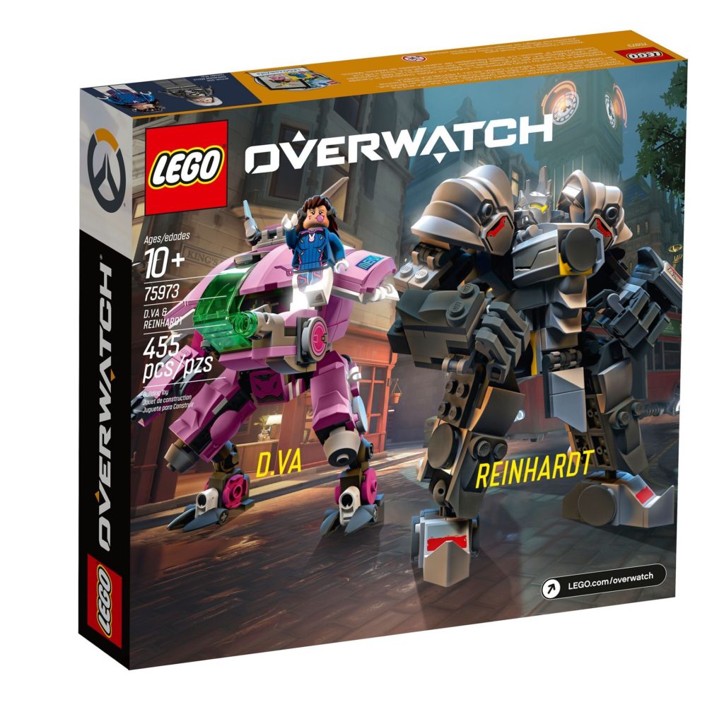 LEGO® Overwatch 75973 D.Va & Reinhardt - Packung Rückseite | ©LEGO Gruppe