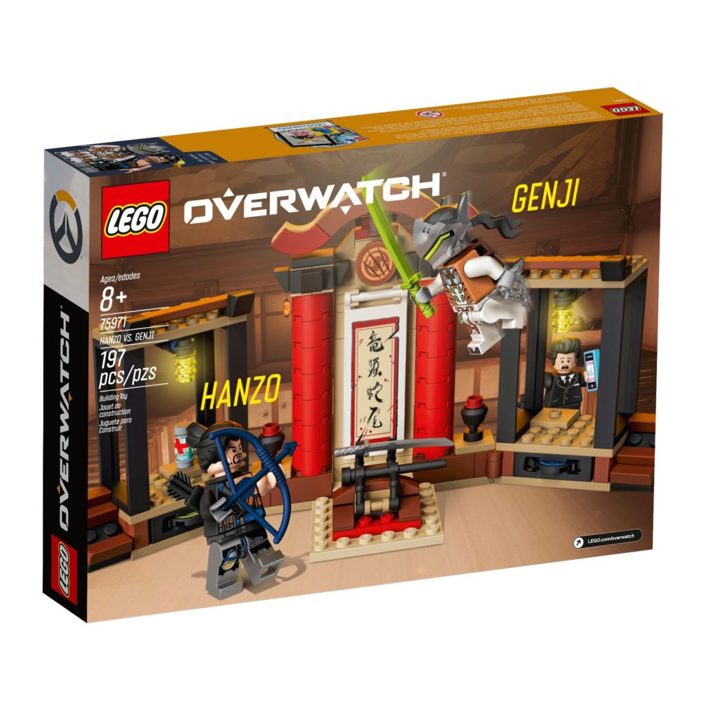 LEGO® Overwatch 75971 Hanzo vs. Genji - Packung Rückseite | ©LEGO Gruppe