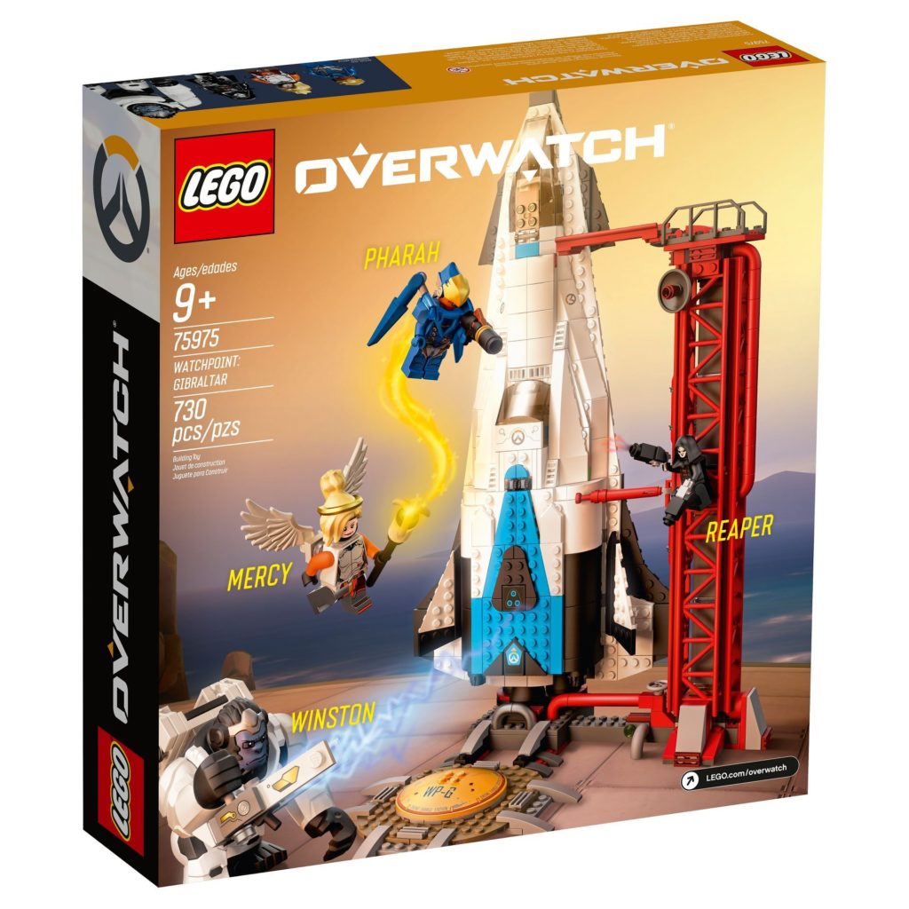 LEGO® Overwatch 75975 Watchpoint: Gibraltar - Packung Rückseite | ©LEGO Gruppe