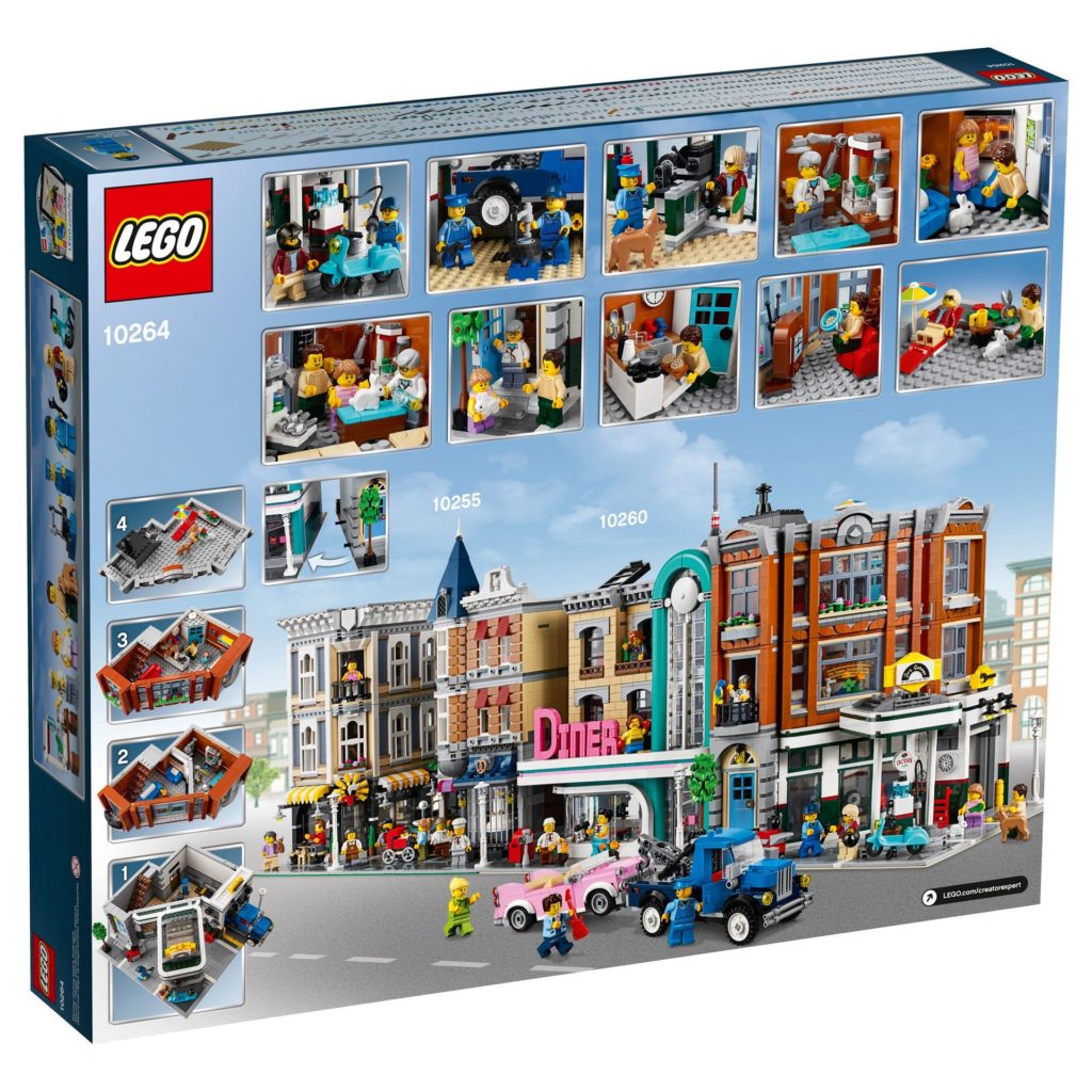 LEGO® Creator Expert 10264 Eckgarage - Packung Rückseite | LEGO© Gruppe