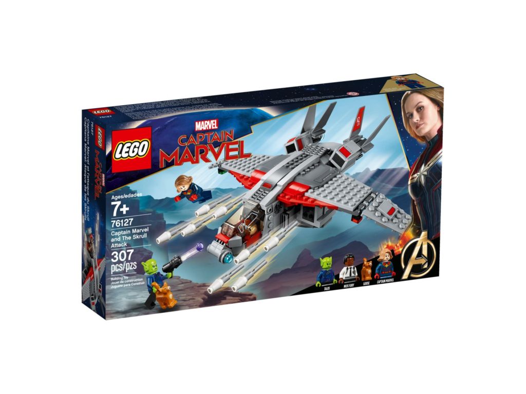 LEGO® Marvel Super Heroes 76127 Captain Marvel und die Skrull-Attacke - Packung Vorderseite | ©LEGO Gruppe