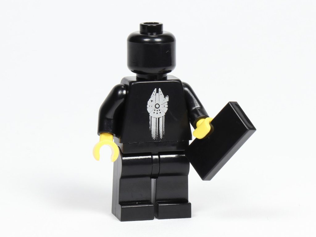 LEGO® Präsentationsständer für die schwarze VIP-Karte (5005747) - Minfigur Vorderseite | ©2018 Brickzeit