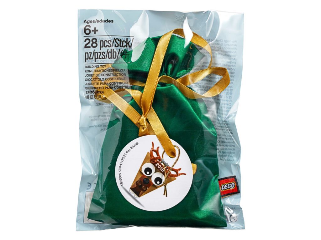 LEGO® Rentier Weihnachtsschmuck (5005253) - Polybag, Vorderseite | ©LEGO Gruppe