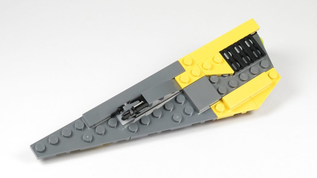 LEGO® Star Wars™ 75214 Bauabschnitt 3 - linker Flügel, Oberseite | ©2018 Brickzeit