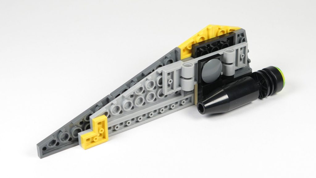 LEGO® Star Wars™ 75214 Bauabschnitt 3 - linker Flügel, Unterseite | ©2018 Brickzeit