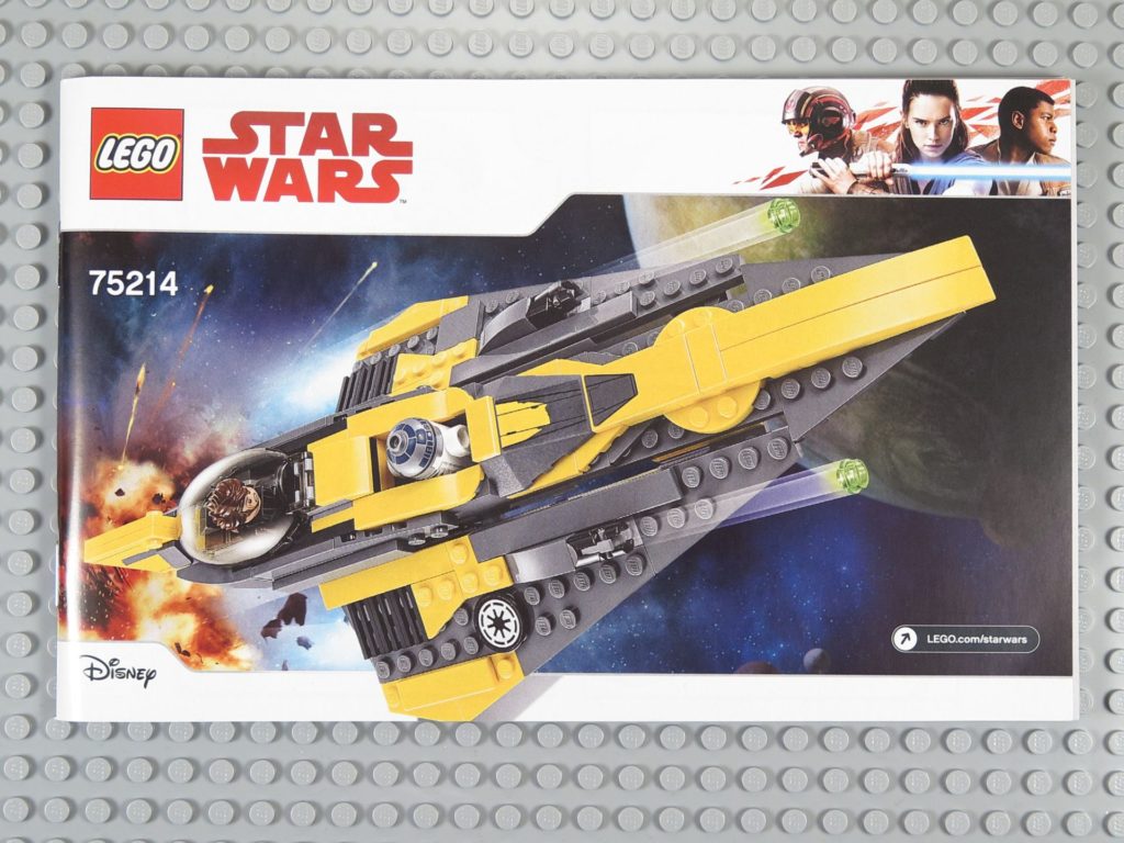 LEGO® Star Wars™ 75214 Anakins Jedi Starfighter - Inhalt, Anleitung | ©2018 Brickzeit