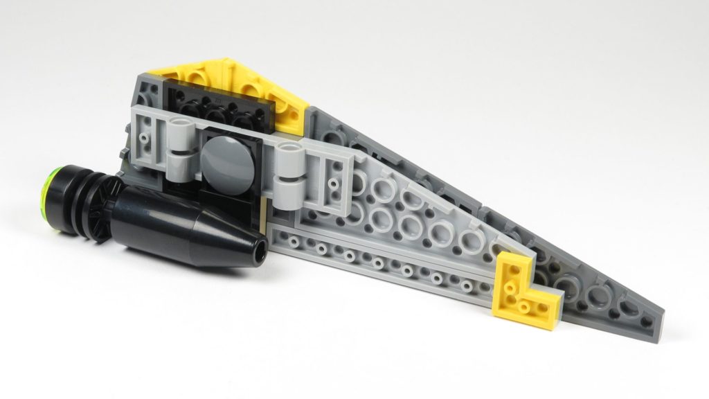 LEGO® Star Wars™ 75214 Bauabschnitt 2 - rechter Flügel, Unterseite | ©2018 Brickzeit