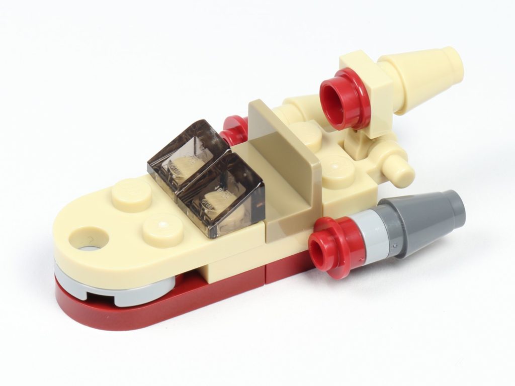 LEGO® Star Wars™ 75213 Adventskalender 2018 - Tür 1 - Landspeeder vorne, links | ©Brickzeit