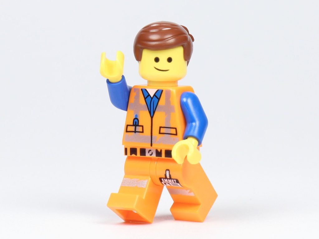 THE LEGO® MOVIE 2 Emmets Herz (30340) - Minifigur von Emmet winkt | ©2019 Brickzeit