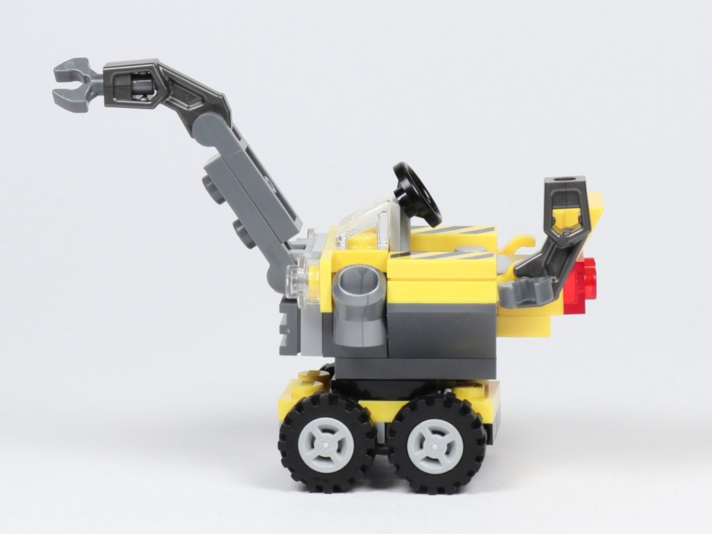 THE LEGO MOVIE 2 Mini-Baumeister Emmet (30529) - Kran, linke Seite | ©2019 Brickzeit
